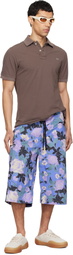 ERL Purple Printed Shorts