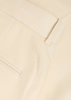DRÔLE DE Monsieur Pantalon Golfeur Logo-embroidered Woven Trousers Off White