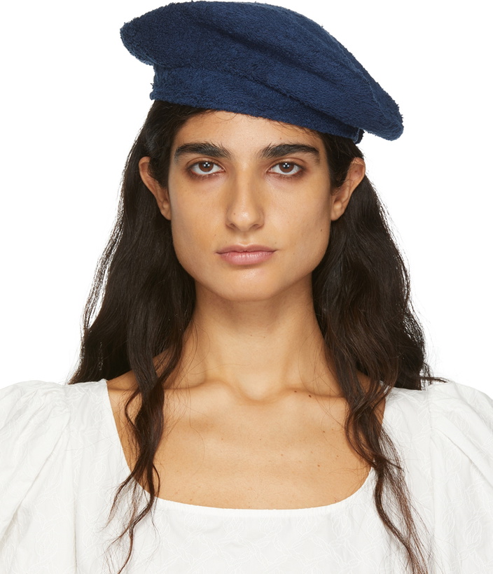 Photo: Shrimps Navy Terrycloth Indra Cap