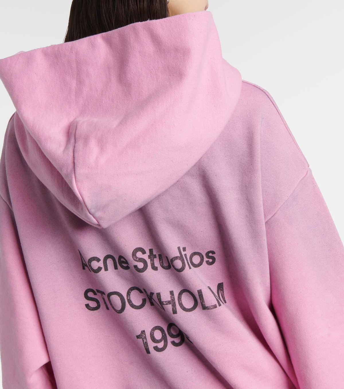Acne Studios Cotton-blend fleece hoodie Acne Studios