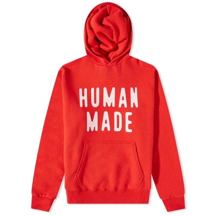Photo: Human Made Men's Logo Popover Hoody in Red