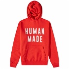 Human Made Men's Logo Popover Hoody in Red