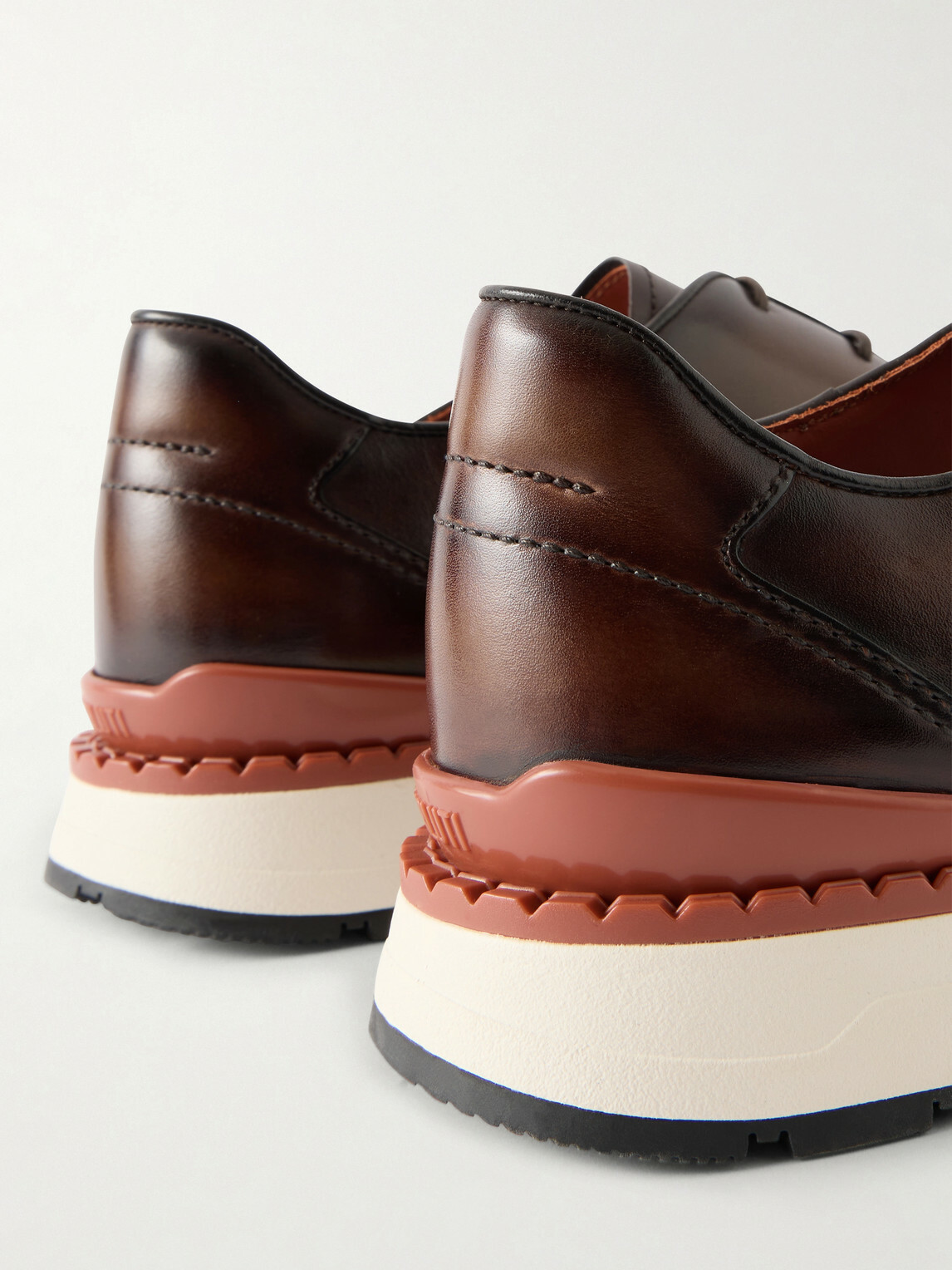 Berluti - Fast Track Full-Grain Venezia Softy Leather Sneakers - Brown