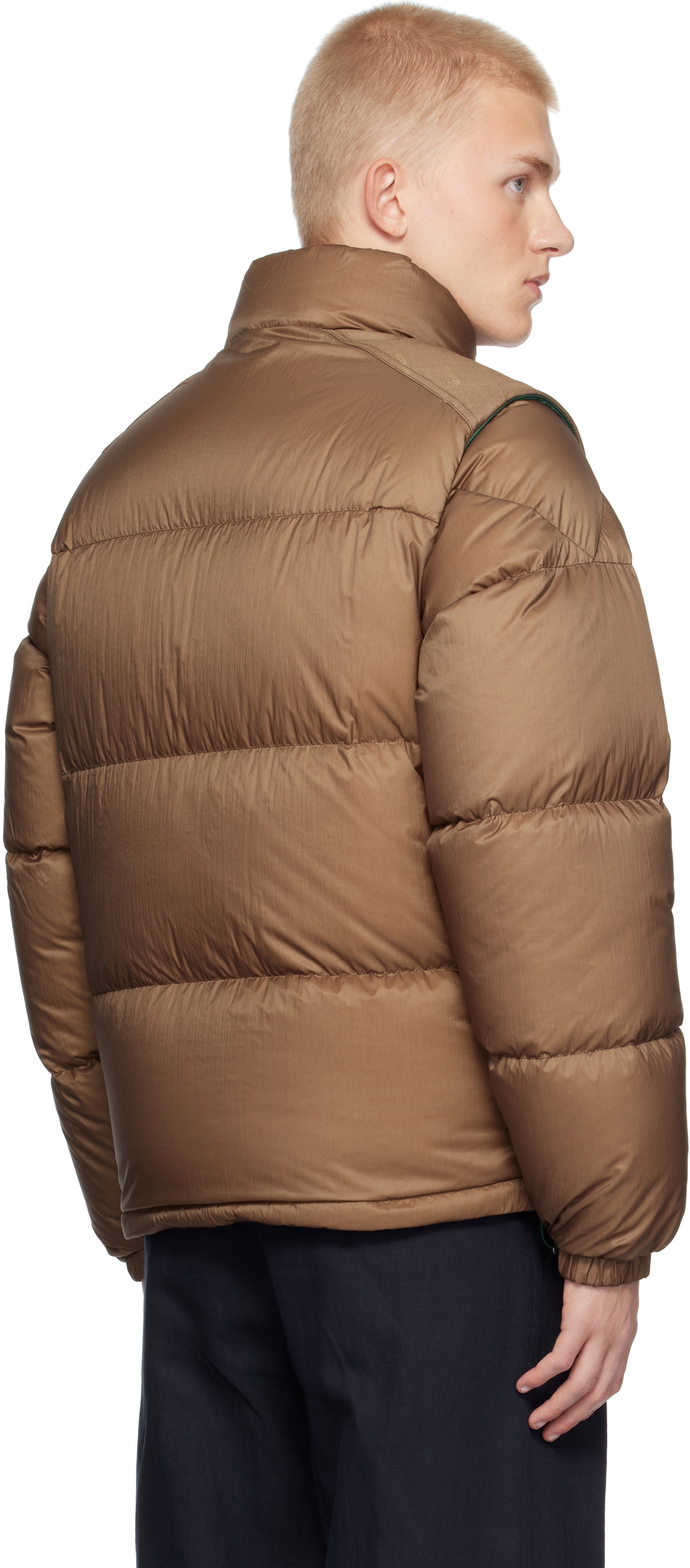Moncler Brown Verone Reversible Short Down Jacket Moncler