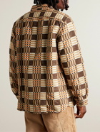 RRL - Cody Checked Cotton-Jacquard Shirt - Brown