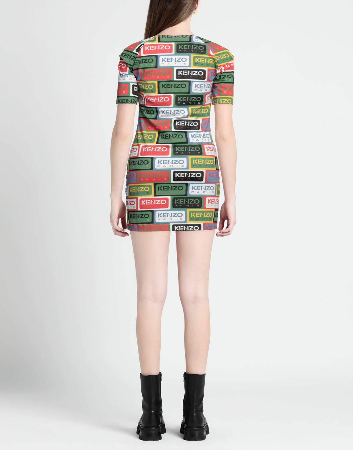 Kenzo Womens Mini dress Military in Green