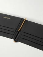 SAINT LAURENT - Logo-Embellished Leather Billfold Wallet with Money Clip