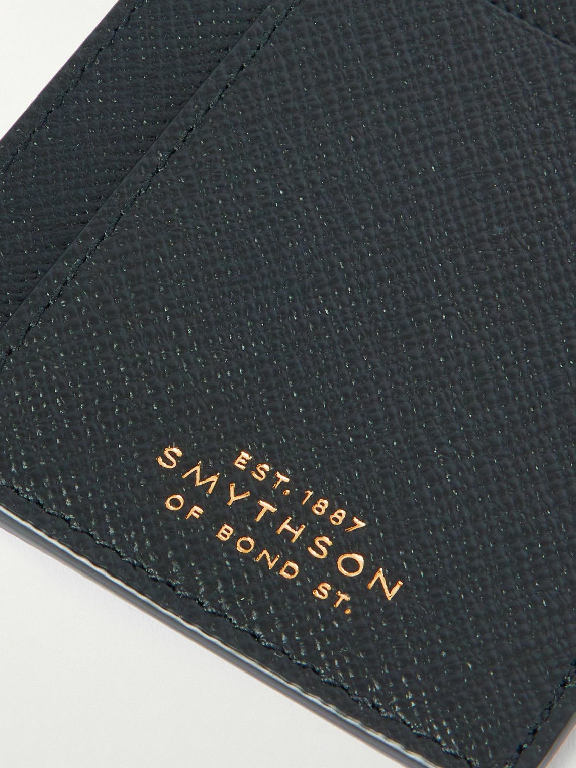 SMYTHSON - Panama Cross-Grain Leather Cardholder