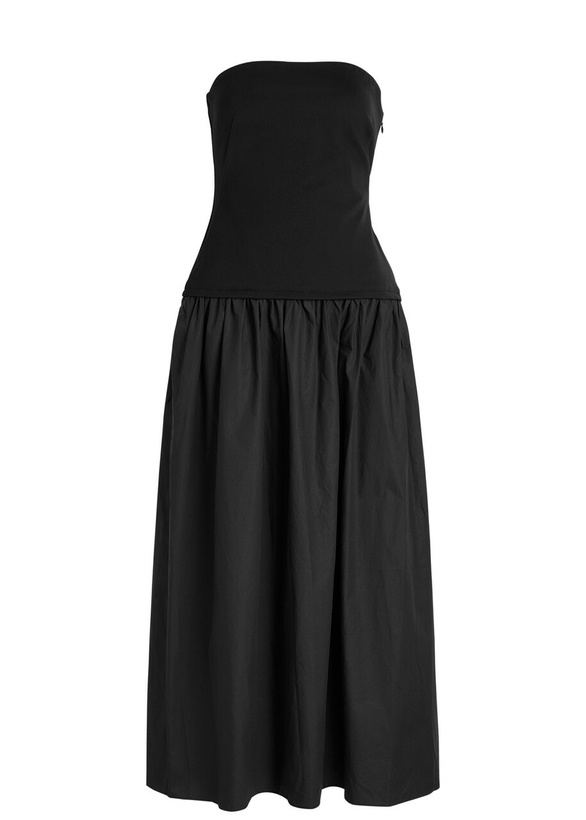 Photo: Rag & Bone Irina Cotton-poplin Midi Dress Black