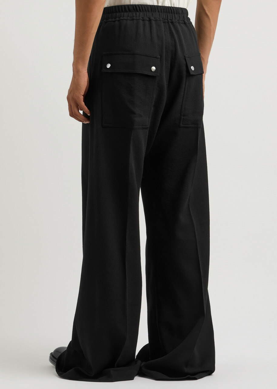 Rick Owens Bela Oversized Wide-leg Wool Trousers Black Rick Rick Owens Bela Oversized Wide-leg Wool Trousers Black Rick