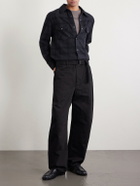 Nili Lotan - Travis Checked Cashmere Shirt - Black