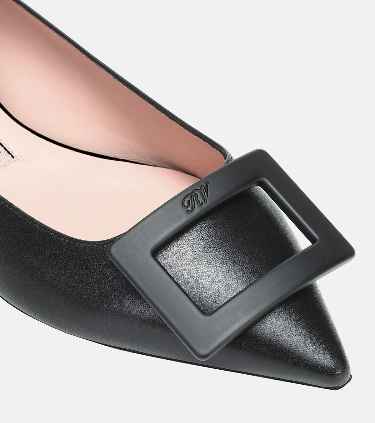 Roger Vivier Gommettine Ball leather ballet flats