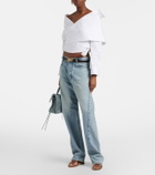 Balenciaga Off-shoulder cotton top