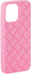 Bottega Veneta Pink Intreccio iPhone 14 Pro Max Case