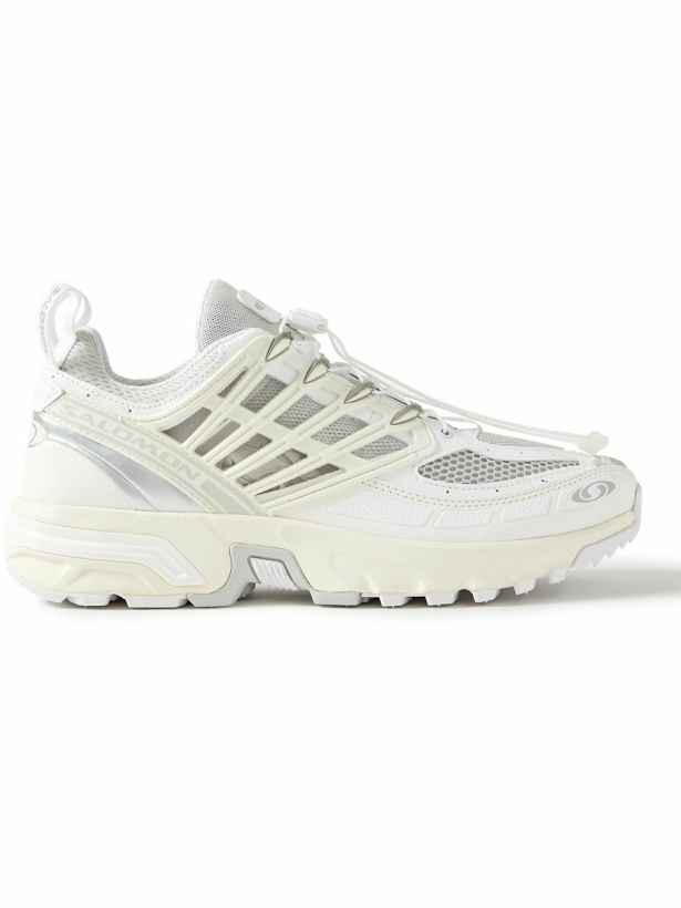 Photo: Salomon - ACS Pro Rubber-Trimmed Mesh Sneakers - White