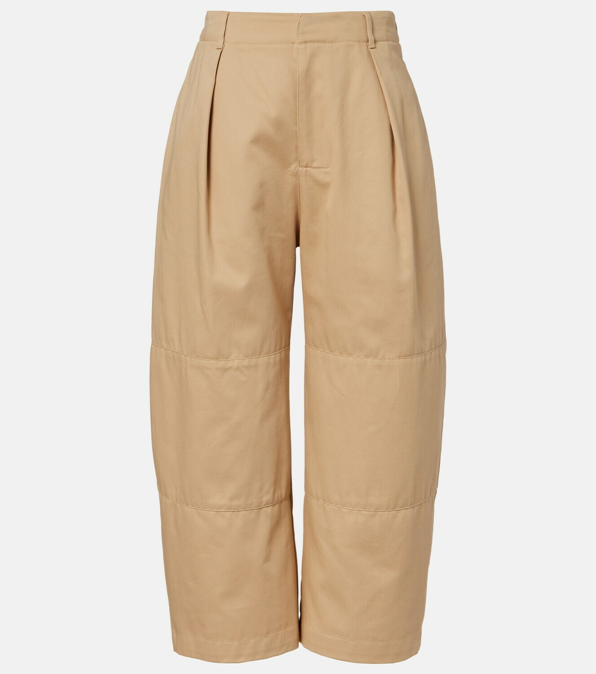 Loewe Cotton cropped barrel-leg pants
