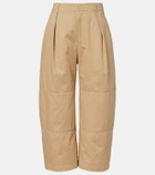 Loewe Cotton cropped barrel-leg pants