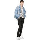 Dsquared2 Blue Denim Light Piranha Over Jacket