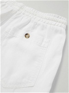 Altea - Straight-Leg Lyocell and Linen-Blend Twill Bermuda Shorts - White