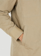 Padded Worker Overshirt in Beige