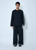 Y-3 Striped Shoulder Cotton T-Shirt