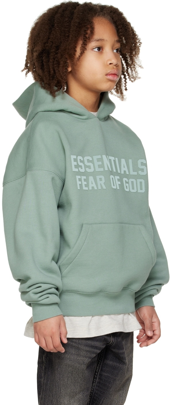 Essentials Kids Blue Bonded Hoodie