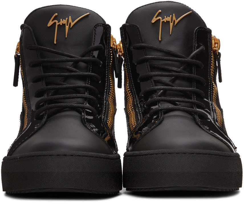 Giuseppe Zanotti Black May London High Sneakers