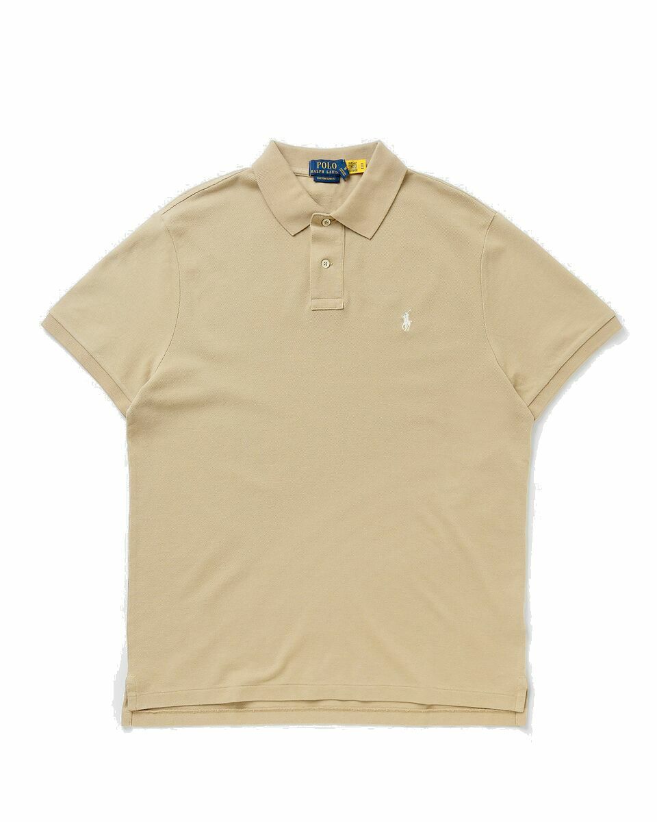 Photo: Polo Ralph Lauren Sskccmslm1 Short Sleeve Knit Beige - Mens - Polos