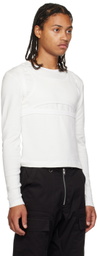 Parnell Mooney White Layered Long Sleeve T-Shirt