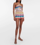 Missoni Mare Zig Zag halterneck cutout playsuit