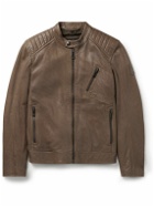 Belstaff - V Racer Air Perforated Leather Jacket - Brown