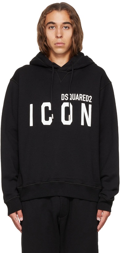 Photo: Dsquared2 Black Icon Cool Hoodie