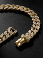 David Yurman - 18-Karat Gold Diamond Curb Chain Bracelet - Gold