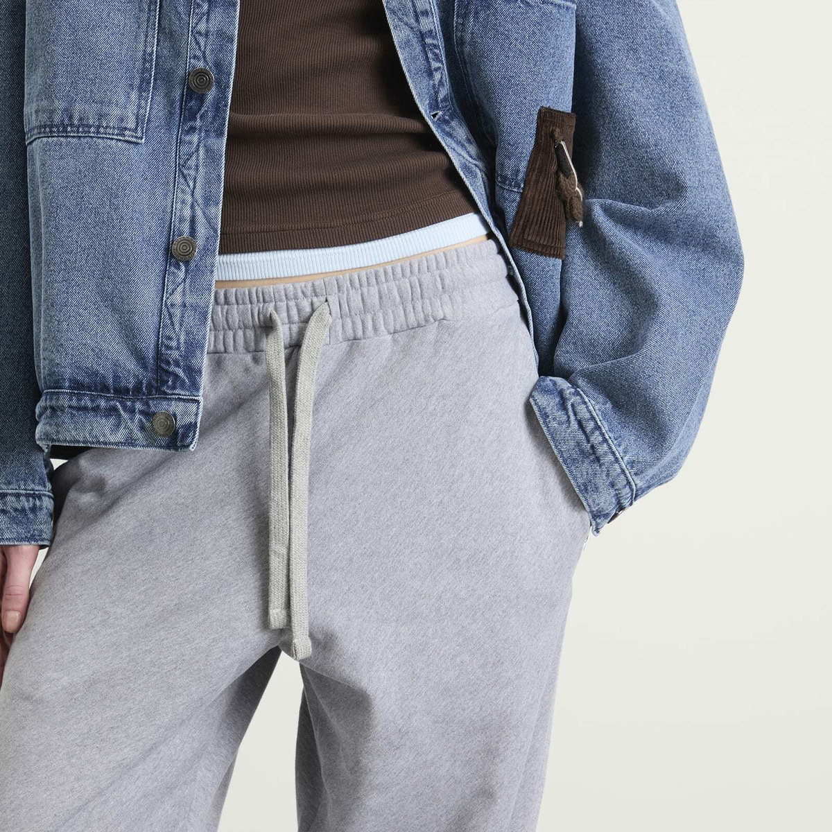 Charles Jeffrey Loverboy Women's Topsy Turvy Joggers in Grey Marl
