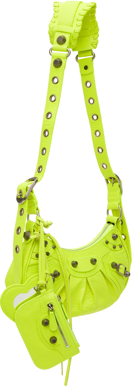 ショルダーバッグ・ポシェット Balenciaga Yellow Nappa Leather Le Cagole Xs Shoulder Bag Balenciaga Le Cagole XS Shoulder Bag | Yellow | FARFETCH