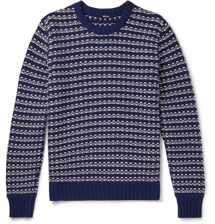 Photo: Kiton - Cashmere Sweater - Blue