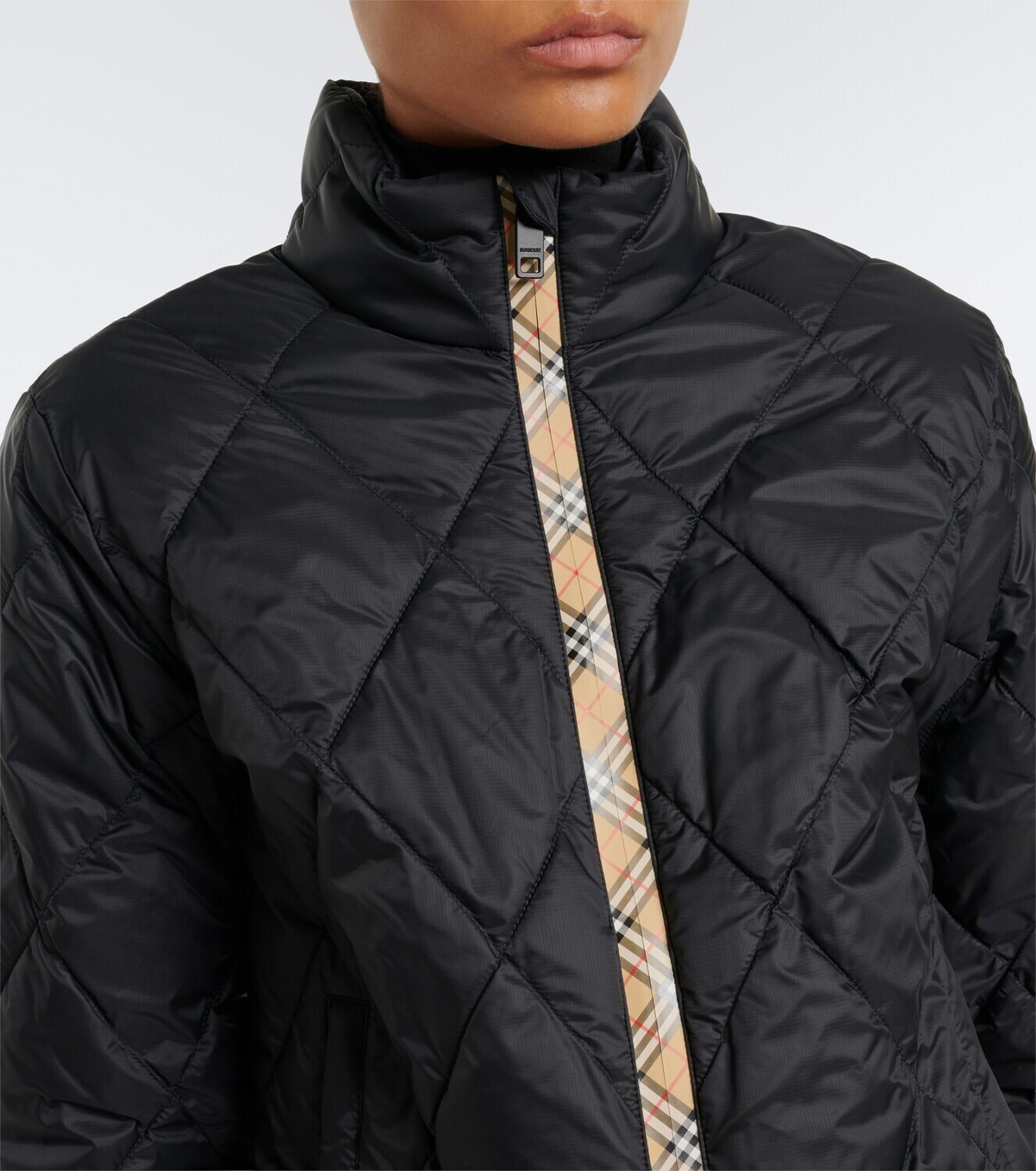 Burberry Burberry Check quilted puffer jacket