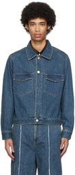 JieDa Indigo Used Denim Jacket