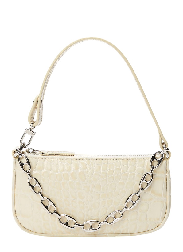 Photo: BY FAR Mini Rachel Crocodile Embossed Shoulder Bag