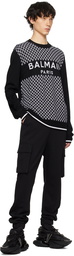 Balmain Black Drawstring Cargo Pants