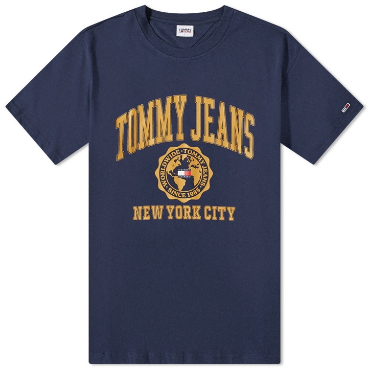 Photo: Tommy Jeans Men's College Logo T-Shirt in Navy