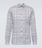 Burberry - Checked linen shirt