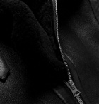 Acne Studios - Shearling-Lined Full-Grain Leather Jacket - Black
