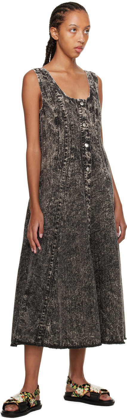 marni denim midi dress Marni Stretch Denim Midi Balloon Dress
