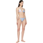 Acne Studios Multicolor Flower Check Bikini