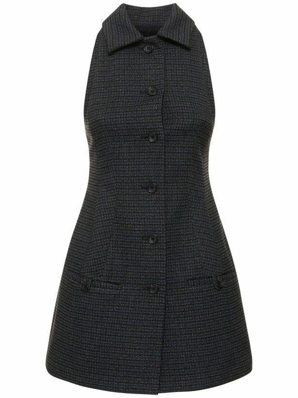 Photo: PHILOSOPHY DI LORENZO SERAFINI Sleeveless Houndstooth Tech Mini Dress