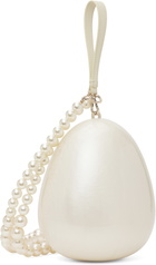 Simone Rocha Off-White Large Pearl Egg Bag