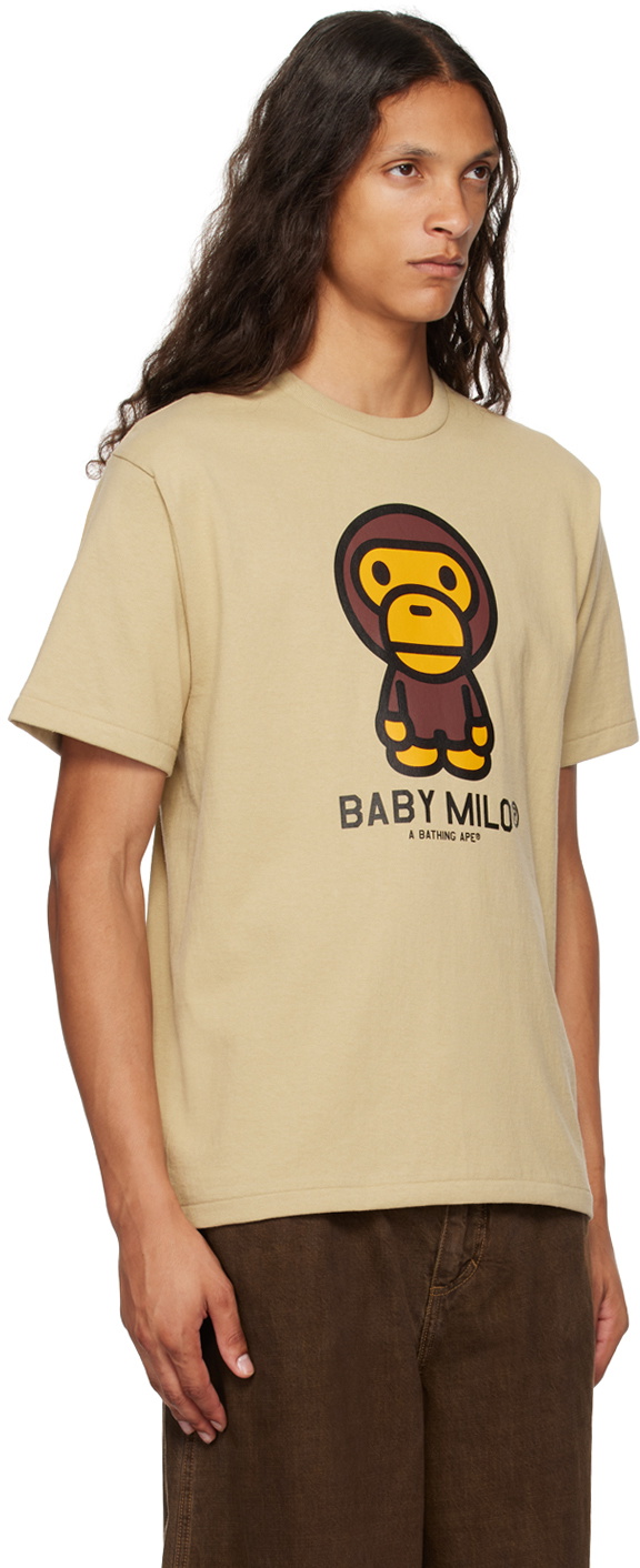 BAPE Beige Baby Milo T-Shirt A Bathing Ape