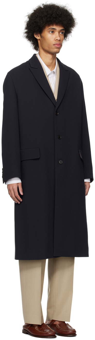 AURALEE 24AW CHESTERFIELD COAT size 3 AURALEE Navy