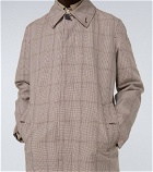 Caruso - Prince of Wales checked trench coat